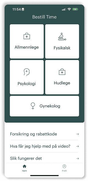 Homepage before — cluttered layout with inconsistent hierarchy and buried booking entry