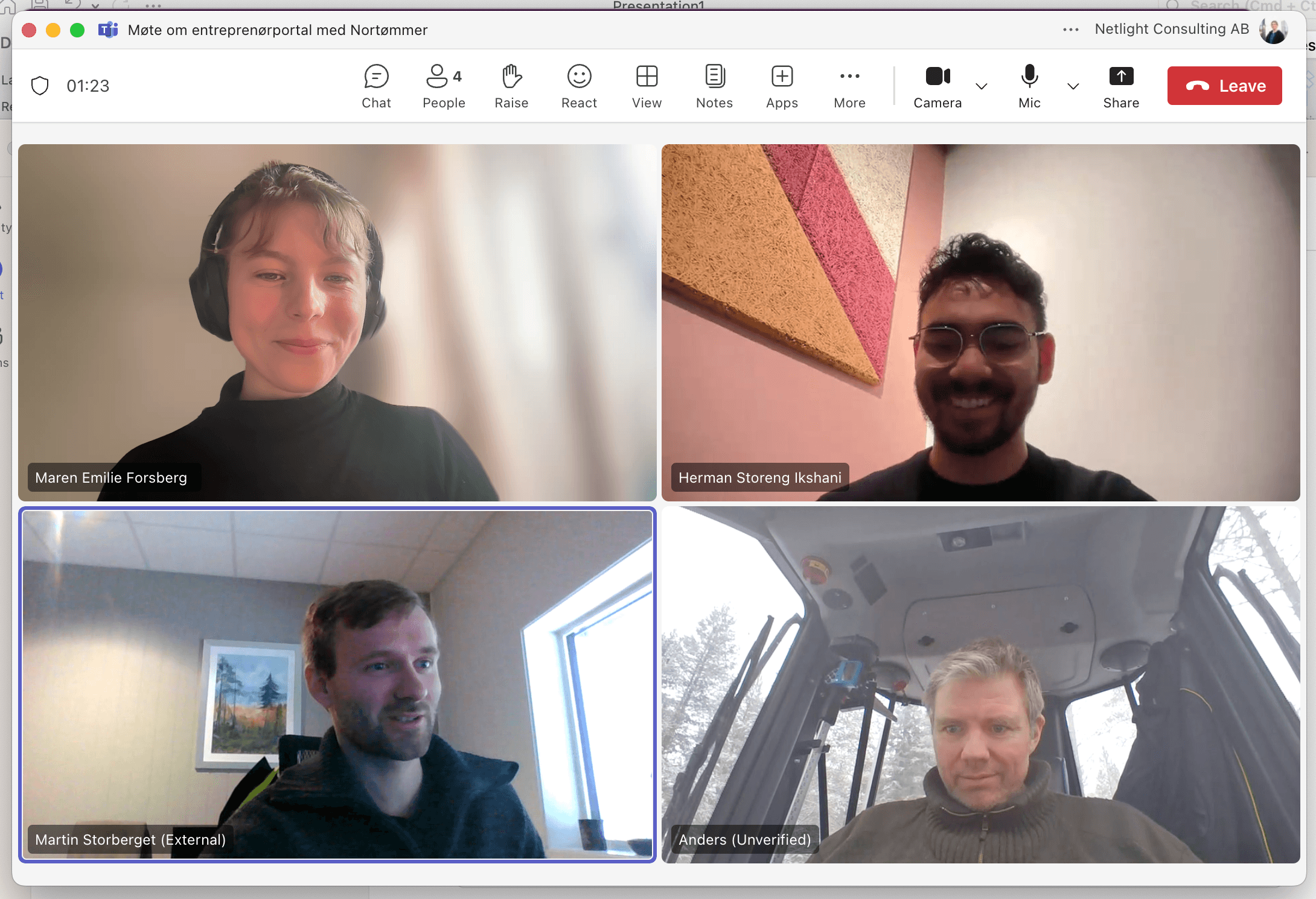 Pilot interview session